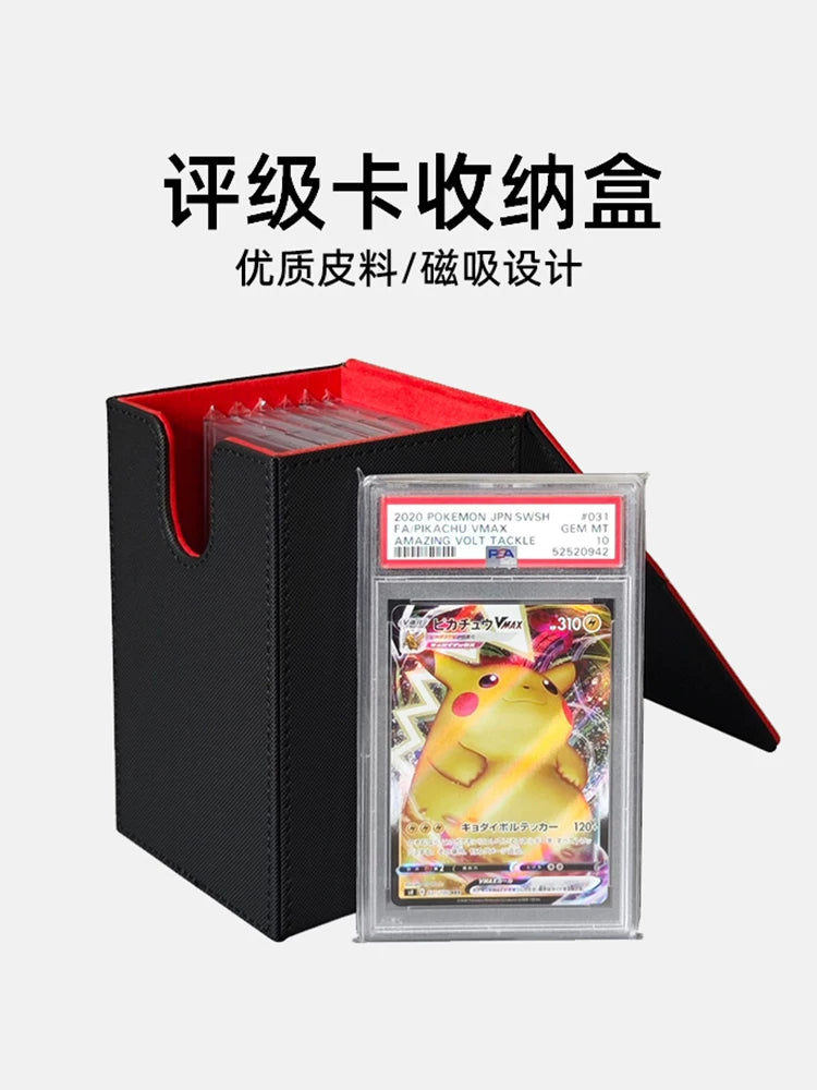 PSA Graded Card Storage Box for TCG/CCG, Sports, and Collectible Cards - Compatible with Magic, Pokemon, and Yu-Gi-Oh!