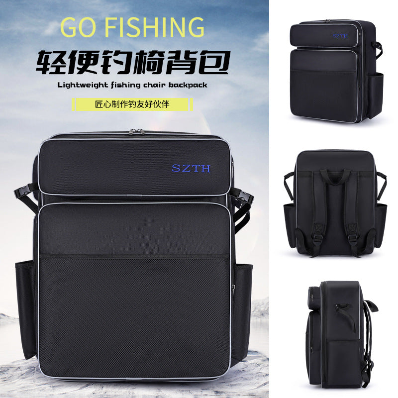 New Multifunctional Fishing Tackle Bag Backpack for Outdoor Fishing, Large Capacity Integrated Design