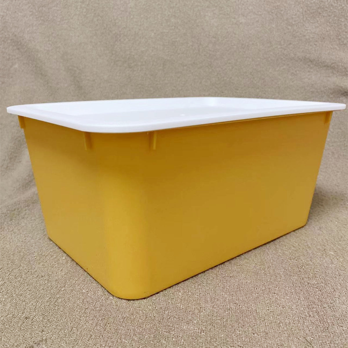 Stackable Plastic Storage Bins with Lids for Pantry, Cabinets, and Drawers