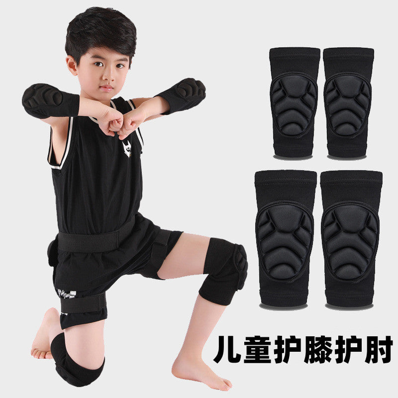 Kids' Sponge Knee and Elbow Pads Set for Cycling, Skating, and Balance Bikes