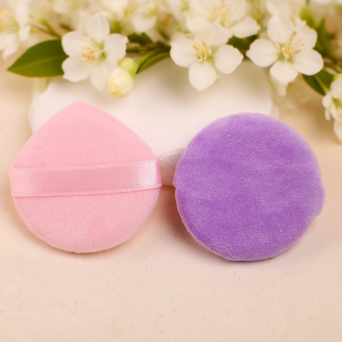 Velvet Loose Powder Puff for Face Makeup Setting, Round Soft Fluffy Foundation Applicator