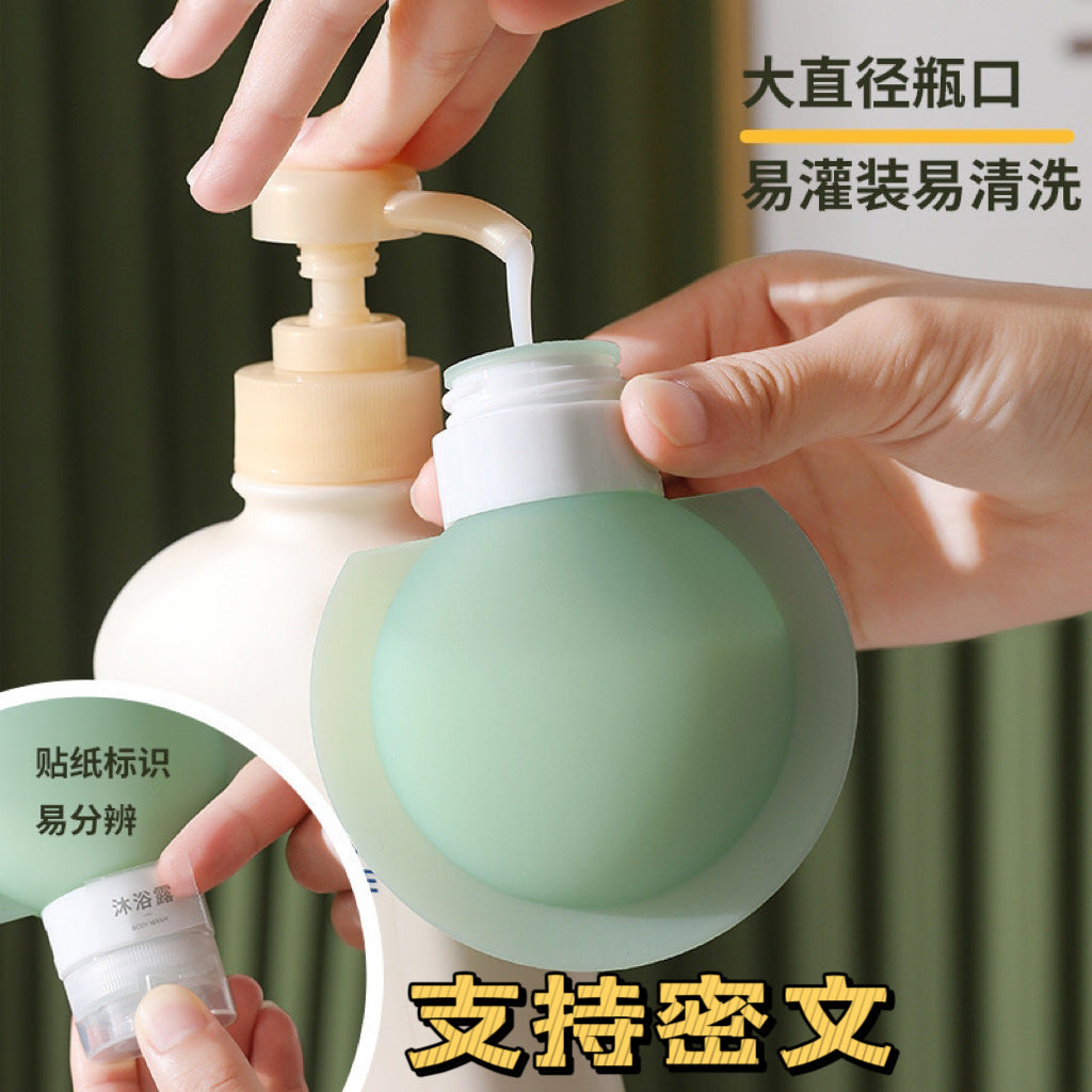 Silicone Travel Bottles for Shampoo, Lotion, and Toiletries - Portable and Leak-Proof