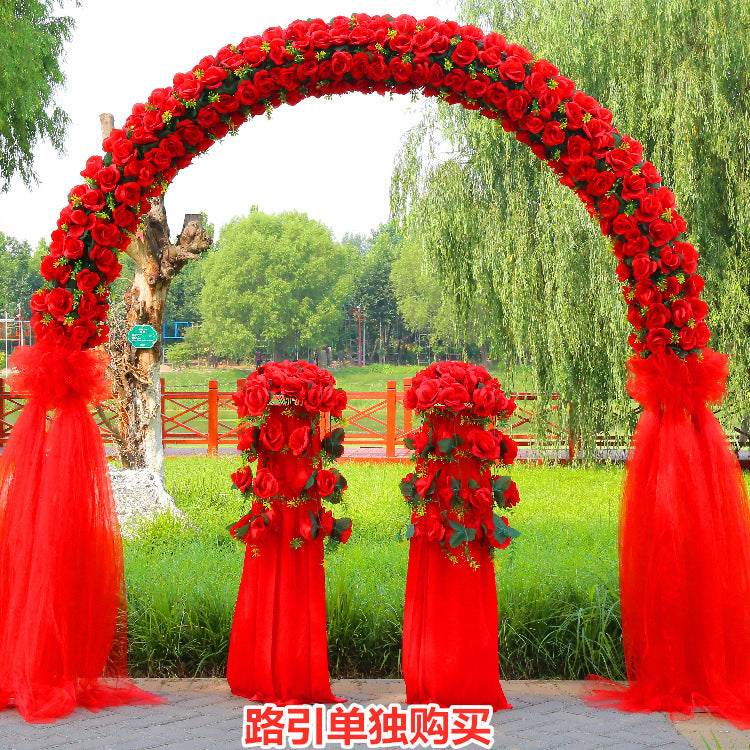 Wedding Arch Flower Stand Silk Flower Archway for Celebrations and Events