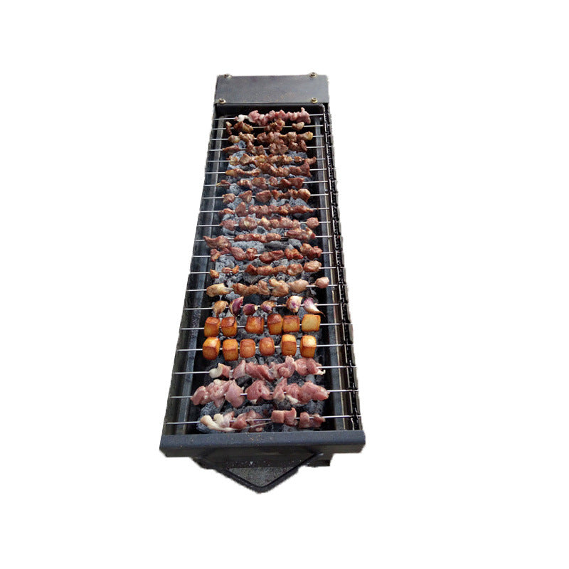 Automatic Electric Rotating Charcoal Grill for Skewers and Roasts