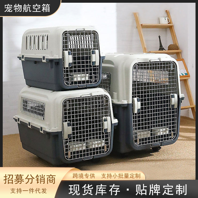 Airline Approved Pet Carrier for Dogs, Cats, Hamsters, and Rabbits - Portable Travel Crate
