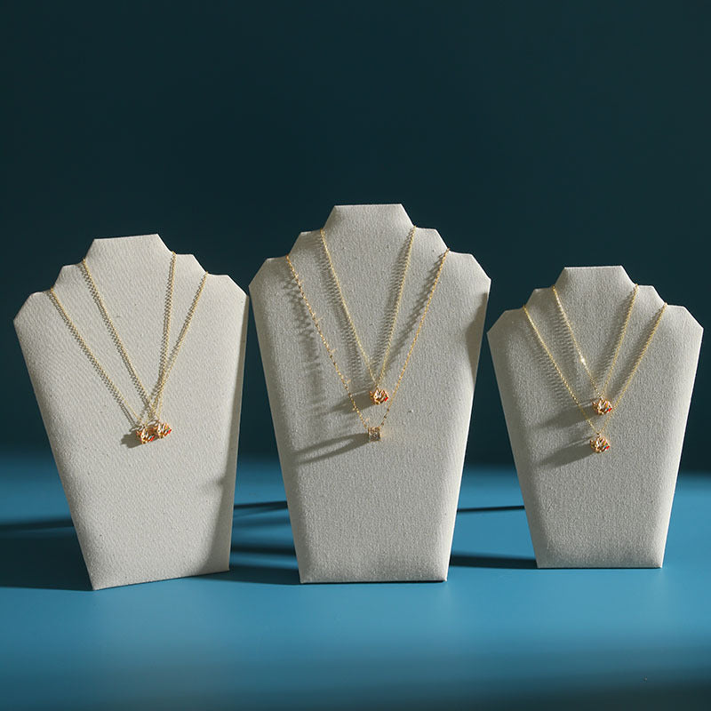 Human Face Bust Necklace Display Stand for Jewelry Counter
