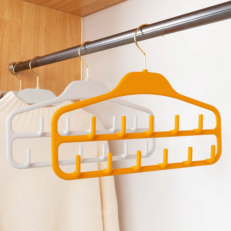 Multi-functional Belt Hanger with 11 Hooks for Scarves, Ties, and Tank Tops
