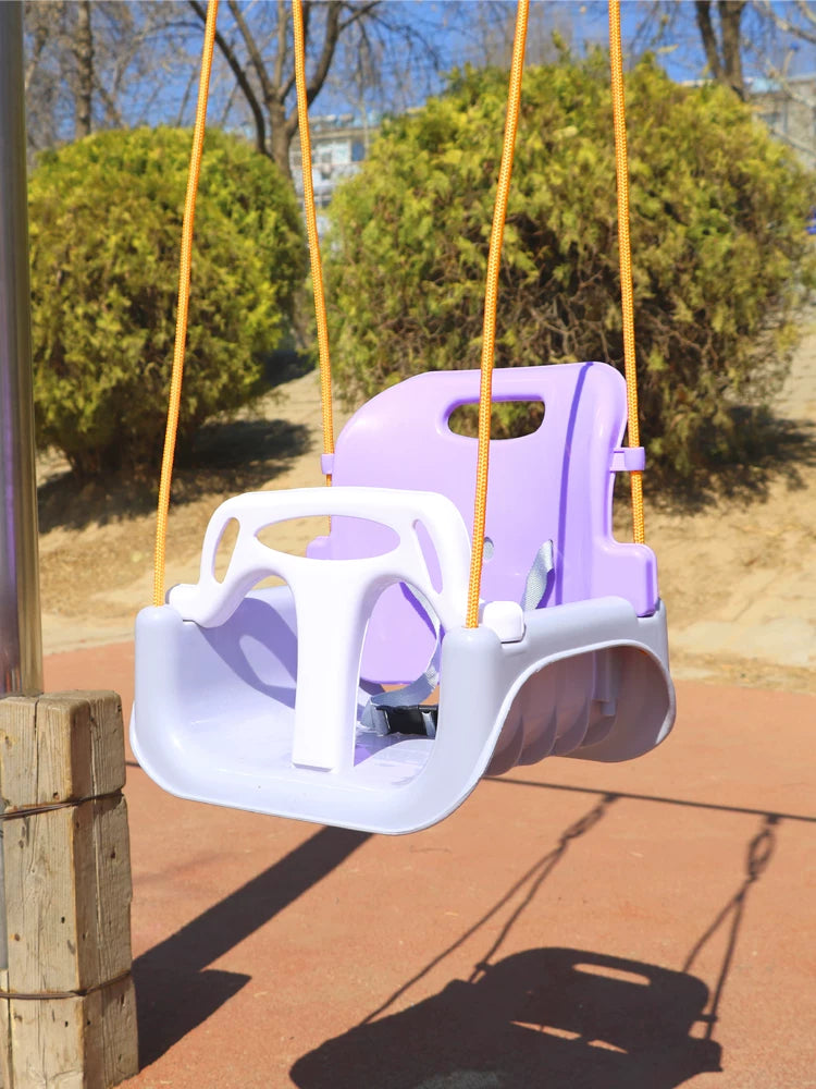 Kids Indoor Outdoor Swing Chair with Rope and Hooks for Babies and Children