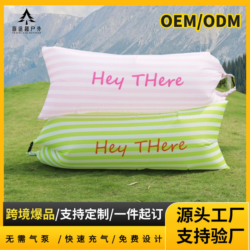 Inflatable Lounger Air Sofa Portable Sleeping Bag for Outdoor Camping & Festivals