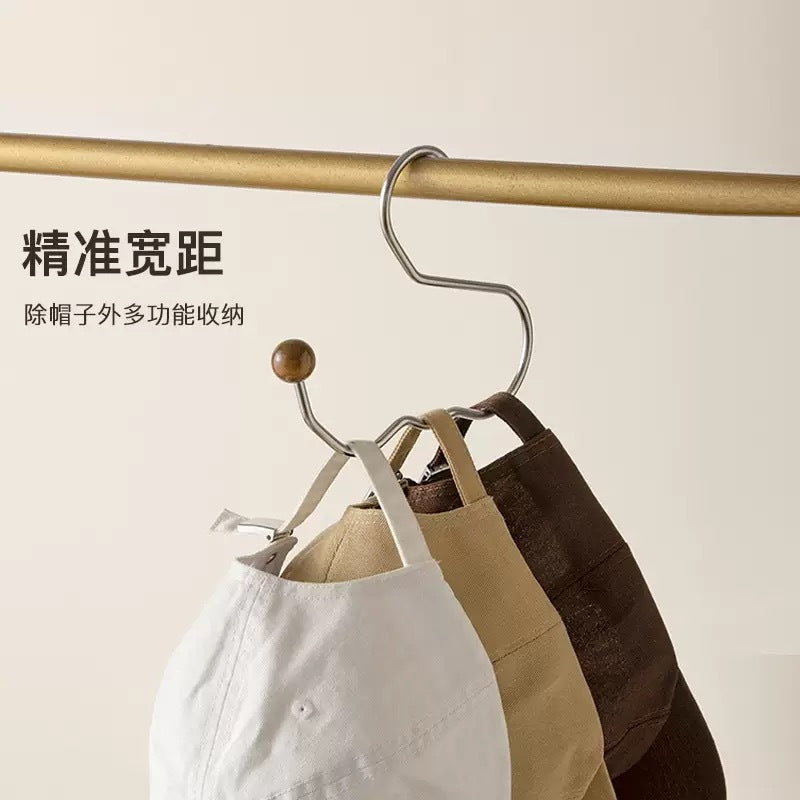 Multi-functional Hat and Bag Organizer Hanger for Closet