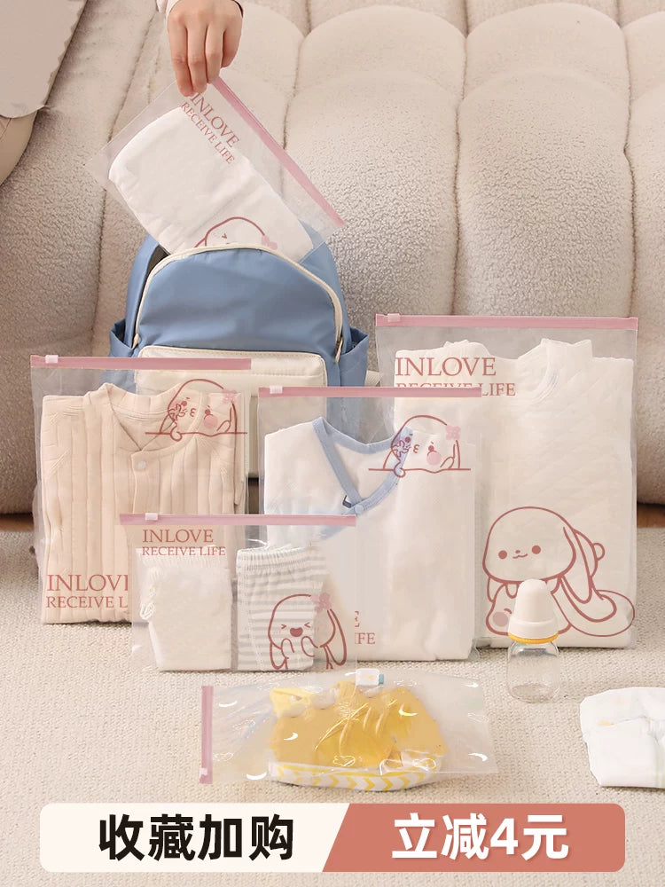 Travel Storage Bags for Clothes, Underwear, Shoes - Organizer Set for Luggage