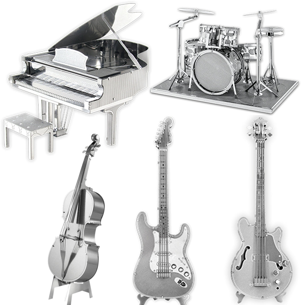3D Metal Puzzle DIY Musical Instrument Model Kit for Adults