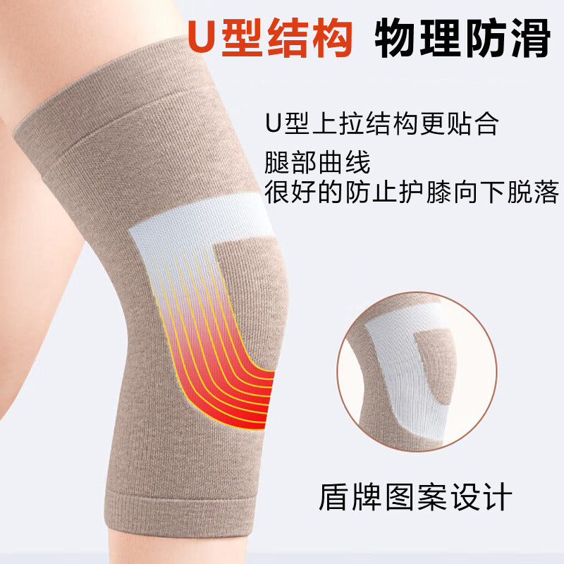 Winter Wool Silk Knee Brace for Warmth and Joint Support