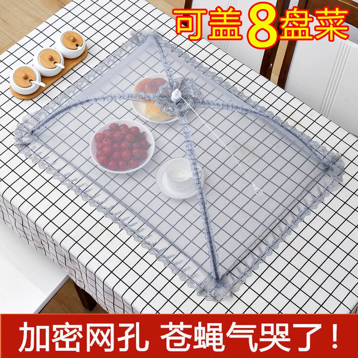 Foldable Food Cover Tent for Dining Table - Large Mesh Screen Food Protector