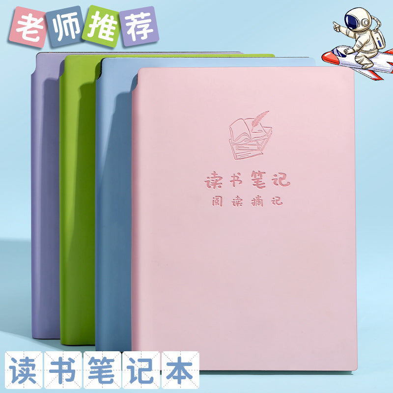 A5 Softcover Reading Journal & Notebook for Book Notes and Quotes
