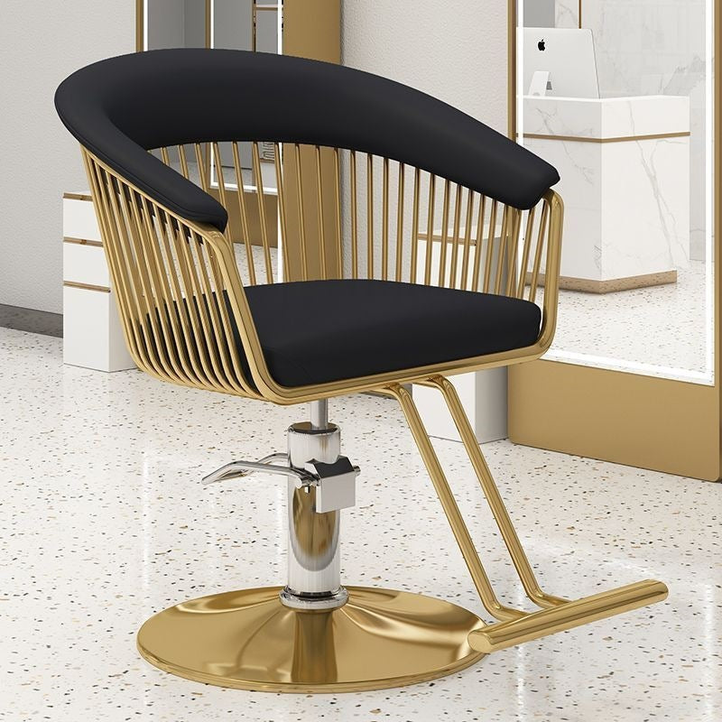 Luxury Vintage Barber Chair for Salon Hair Styling, Perming, and Dyeing