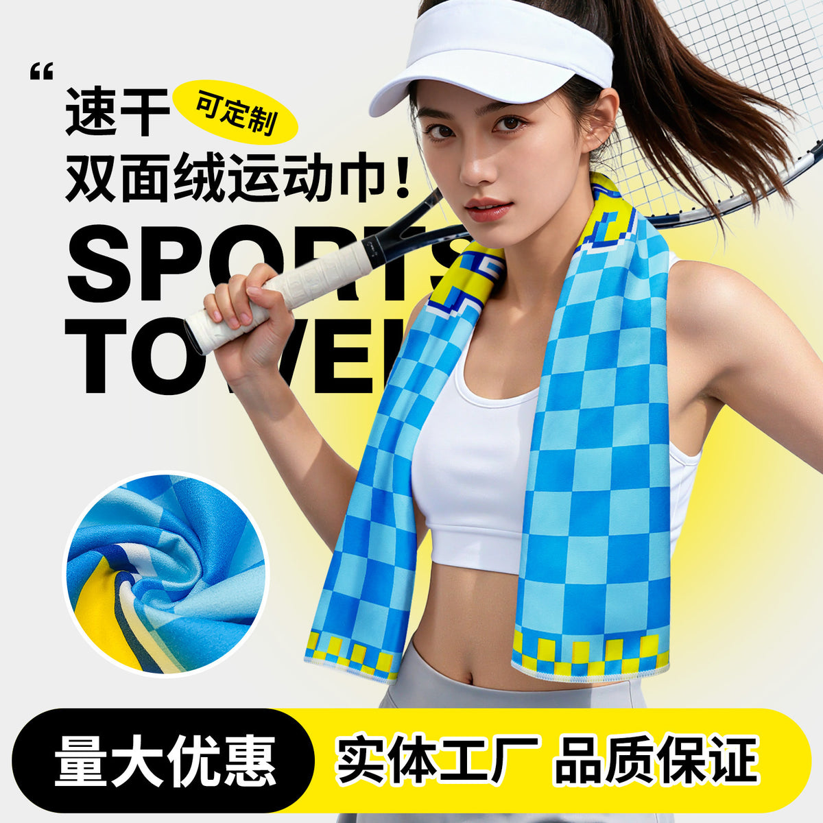 Outdoor Sports Quick-Dry Microfiber Towel for Gym, Running, and Workout
