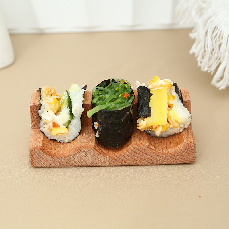 Japanese U-Shaped Sushi Stand Tray for Sushi and Taco Serving