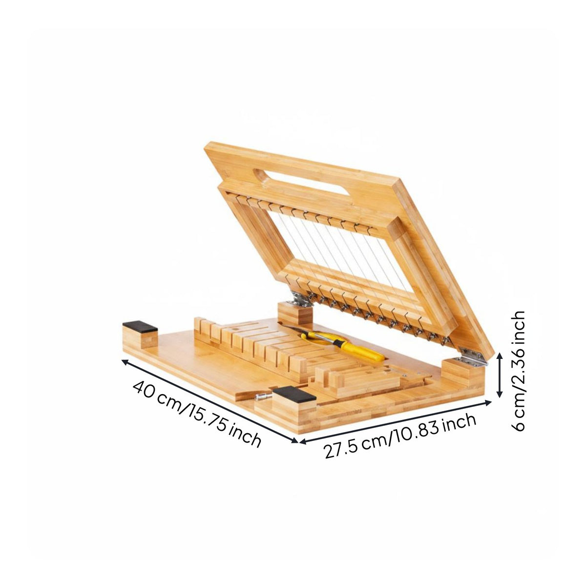 Bamboo Soap 2-in-1 Design Crafting Supply for Workshop, DIY Enthusiasts