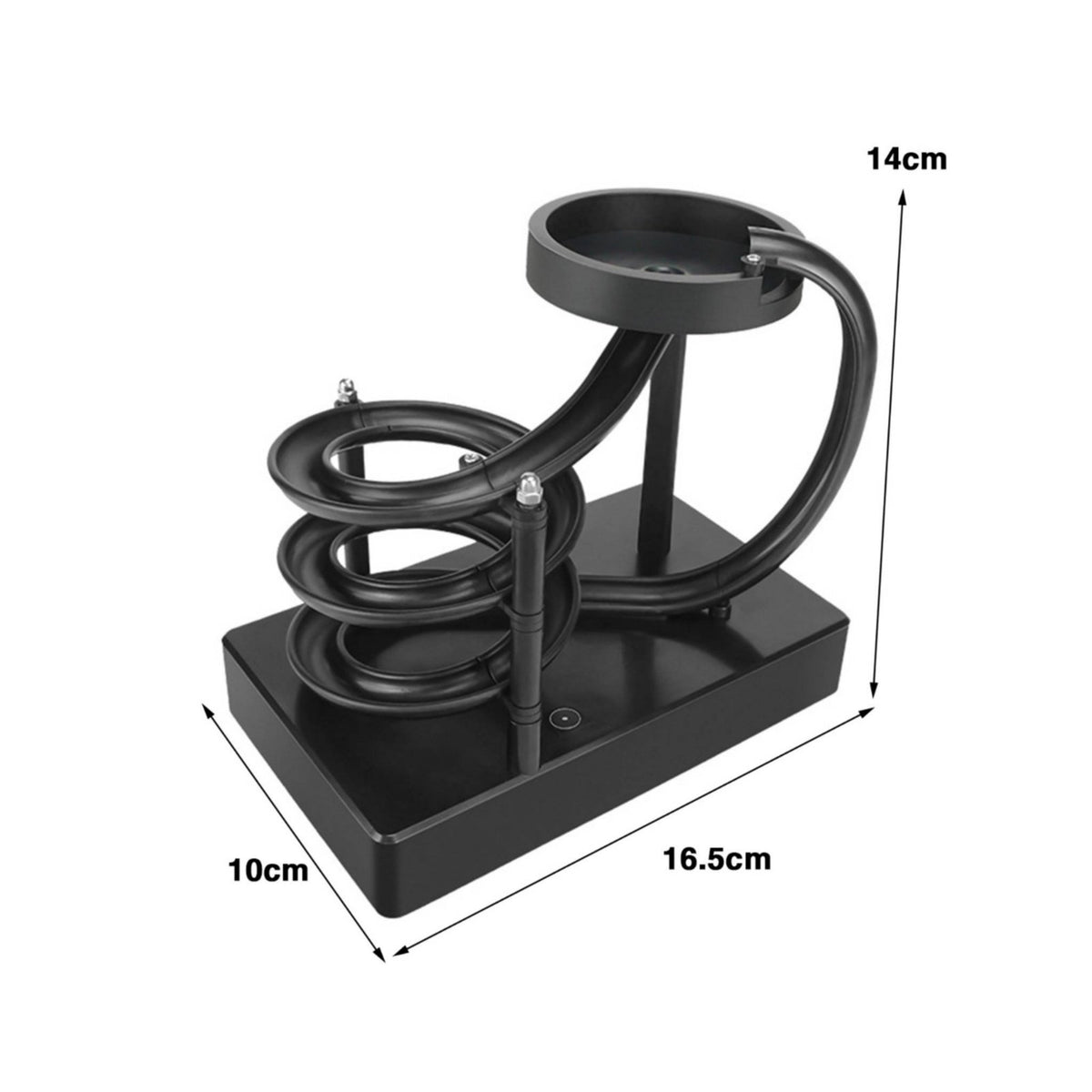 Rolling Ball Sculpture Touch Control Marble Machine Quiet Helical Pathway Dynamic Desk Decor for Office Workers