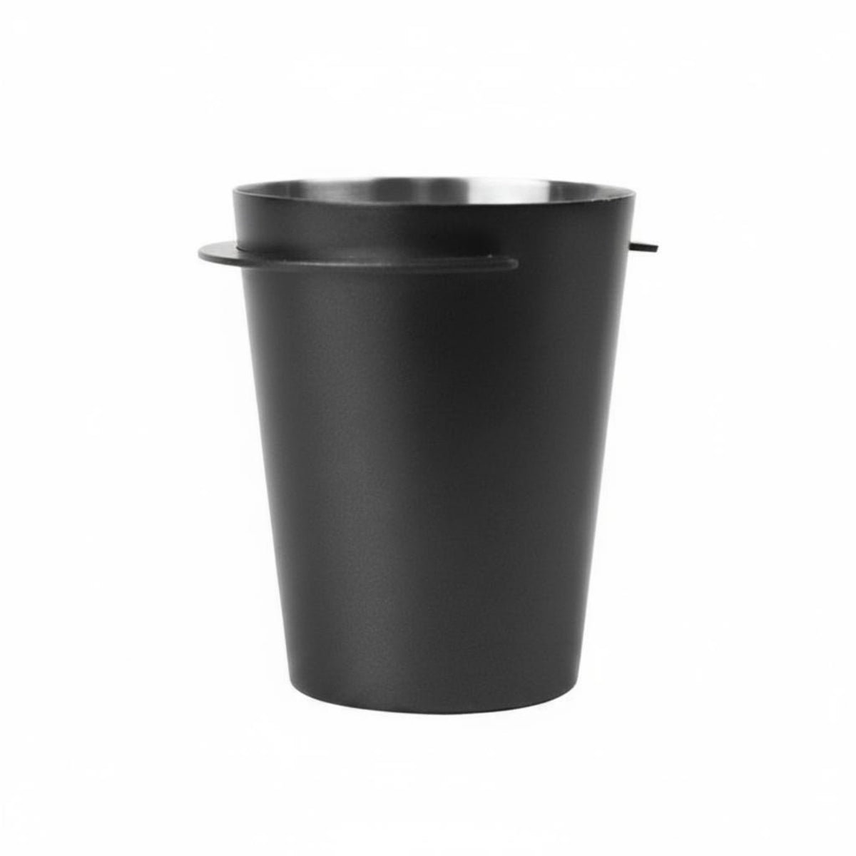 Fabric Cup Barista Coffee Dosing Cup Stainless Steel Receiver with Precision Winged Rim Grounds Transfer Accessory for Mess Free Brewing Suitable for Kitchen Cafe