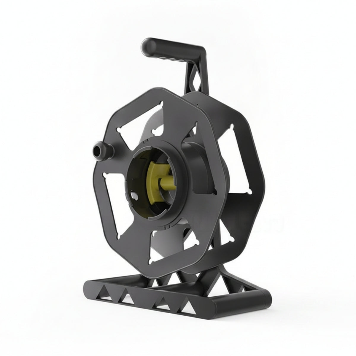 Cable Spool Holder Portable Cable Reel Sturdy Construction for Floor Placement, Hand-Held Use