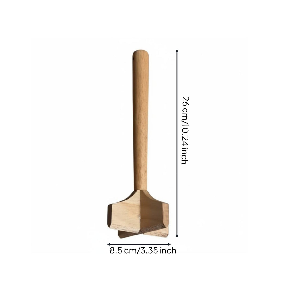 Teak Wood Masher Easy to Handle Kitchen Utensil