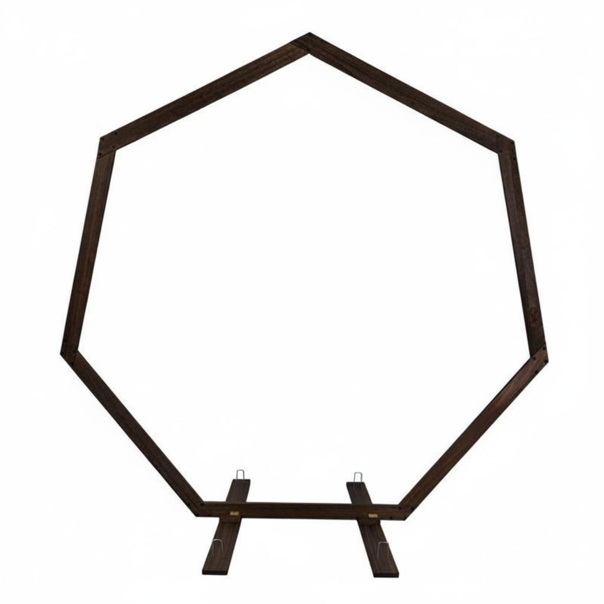 Heptagonal Wedding Arch Easy to Assemble Heptagonal Wooden Arch Simple Assembly