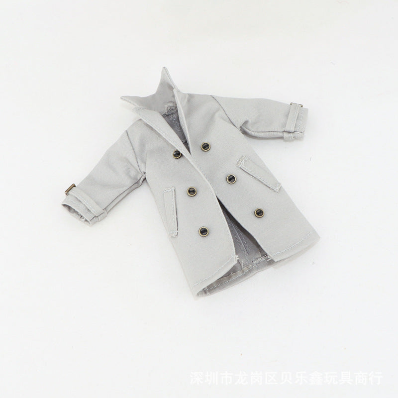 1/12兵人衣服配件6寸人偶素体肌肉男裤子娃衣风衣大衣工厂自产批