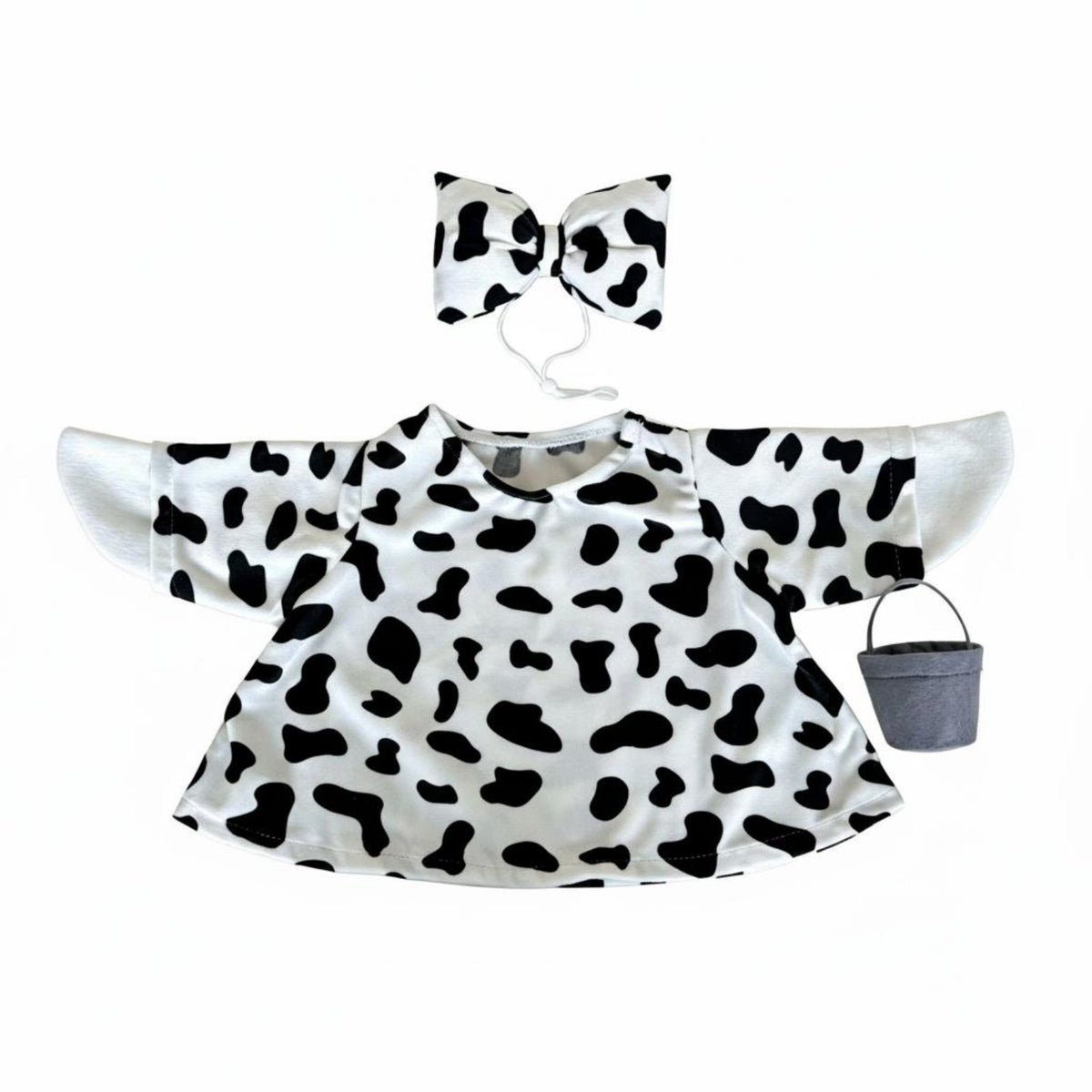 23 Inch Goose Clothes Cow Print Goose Costume for Porch, Yard, Garden, Farm