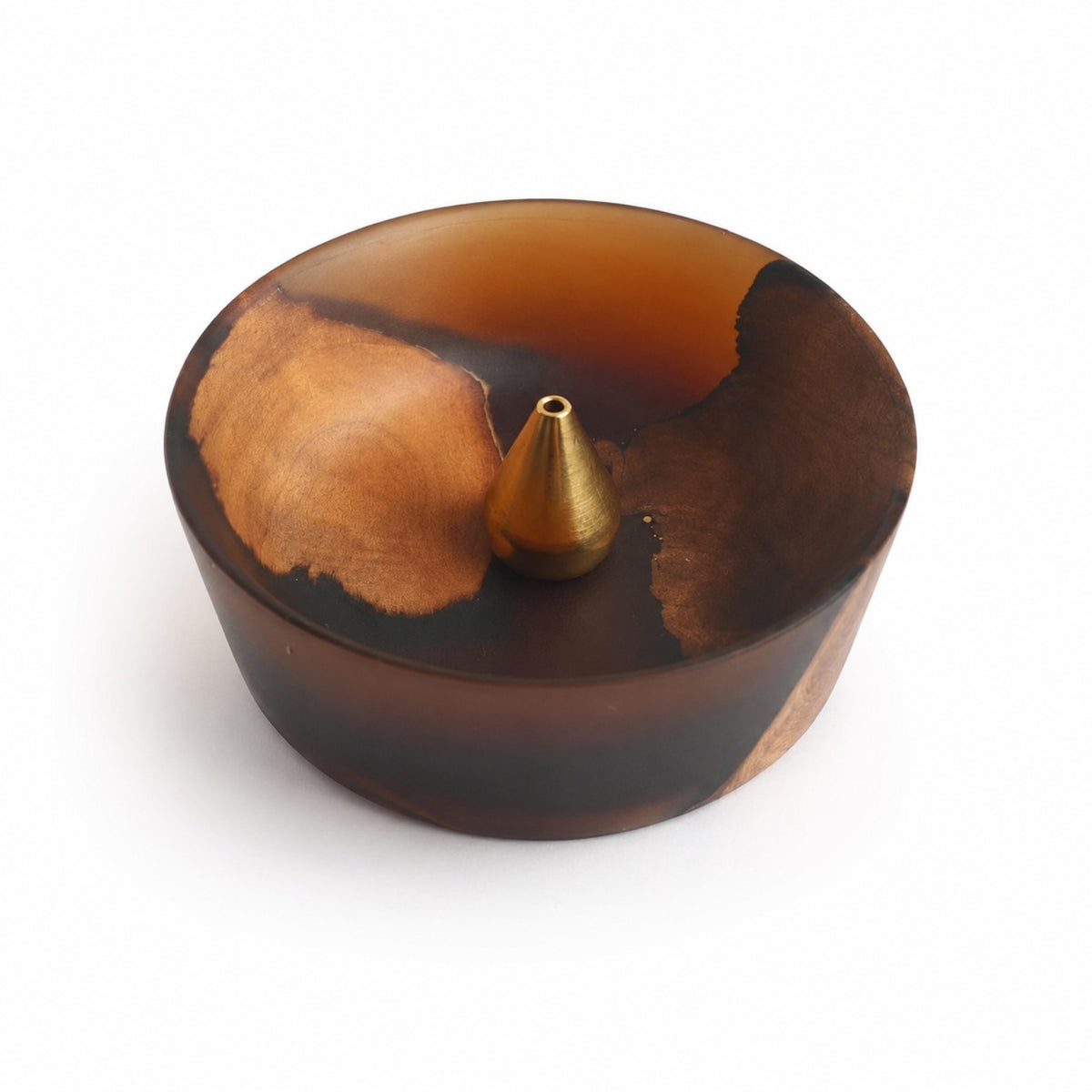Incense Burner Sticks Holder Glossy Incense Burner Sticks Holder with Small Tray for Home Decor