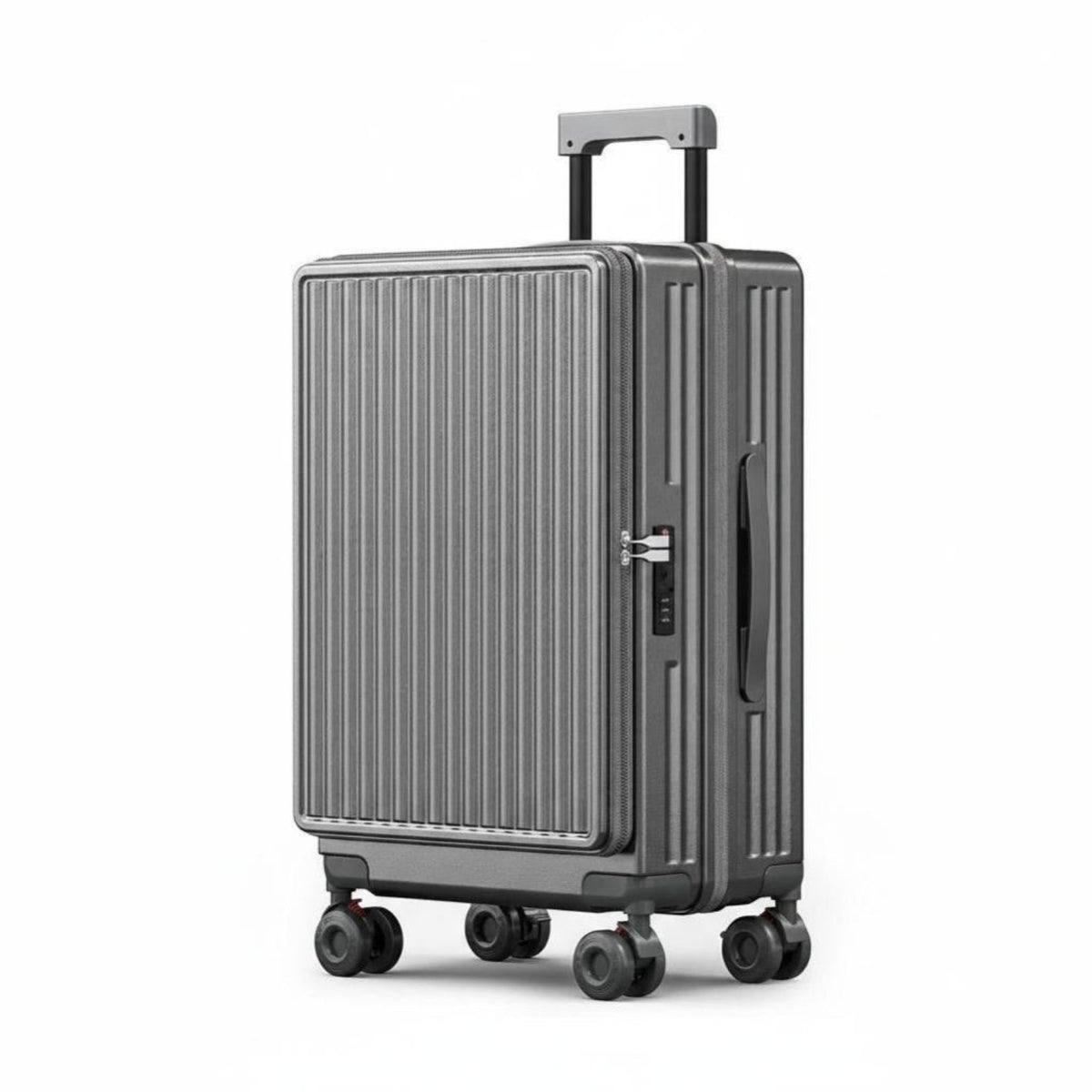 Front-Accessibleing Hardside Suitcase Expandable Wheeled Cabin Luggage for Men