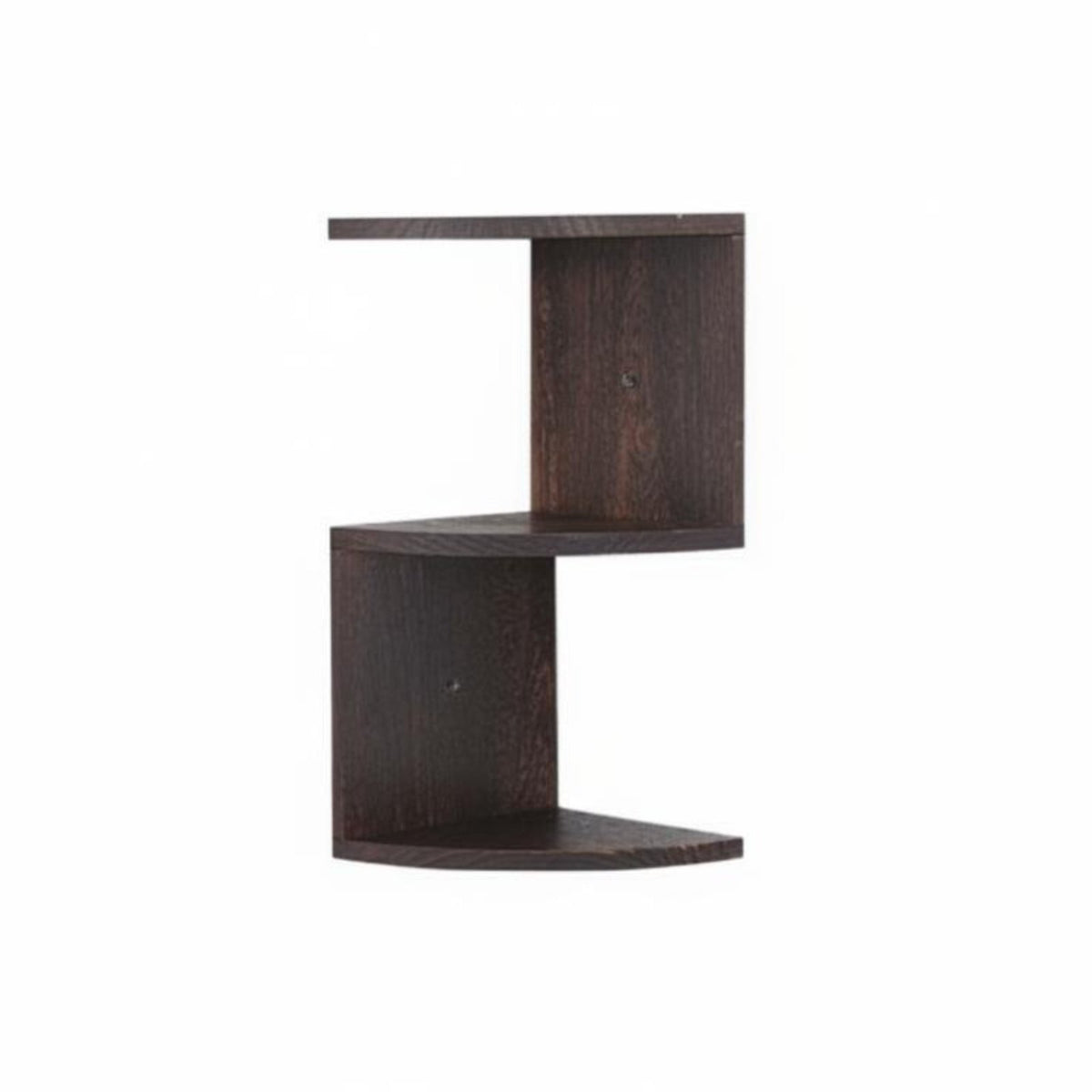 Tiered Fan-Shaped Shelf adaptable Display Corner Storage Rounded Edges for Study