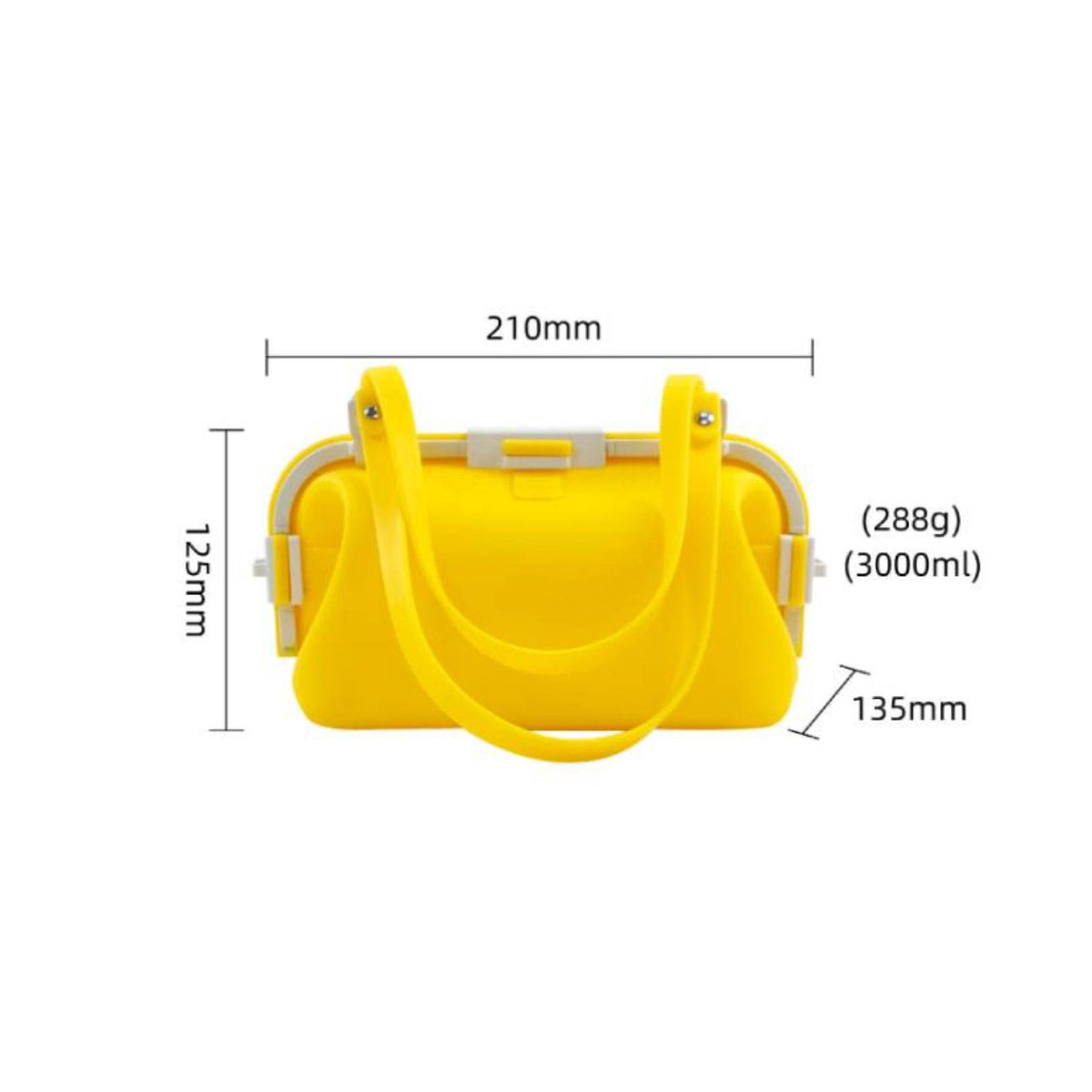 Silicone Lunch Bag Thickened Food Storage Leak-Resistant for Work, School