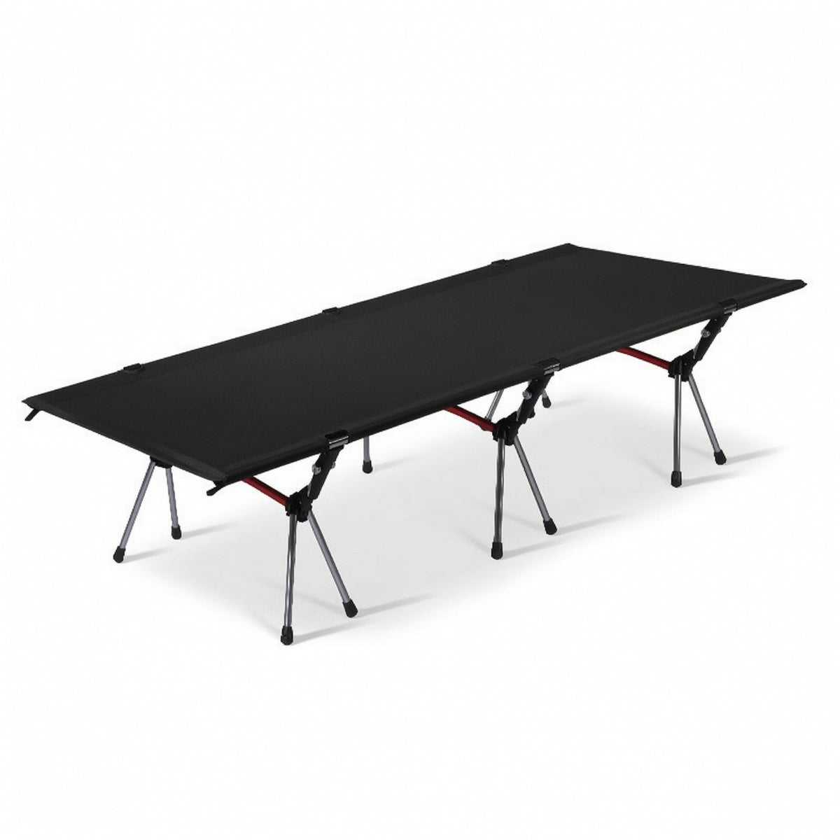Height-Adjustable Camping Cot Foldable Folding Cot Long-Lasting Folding Bed Wide for Campers, Outdoor