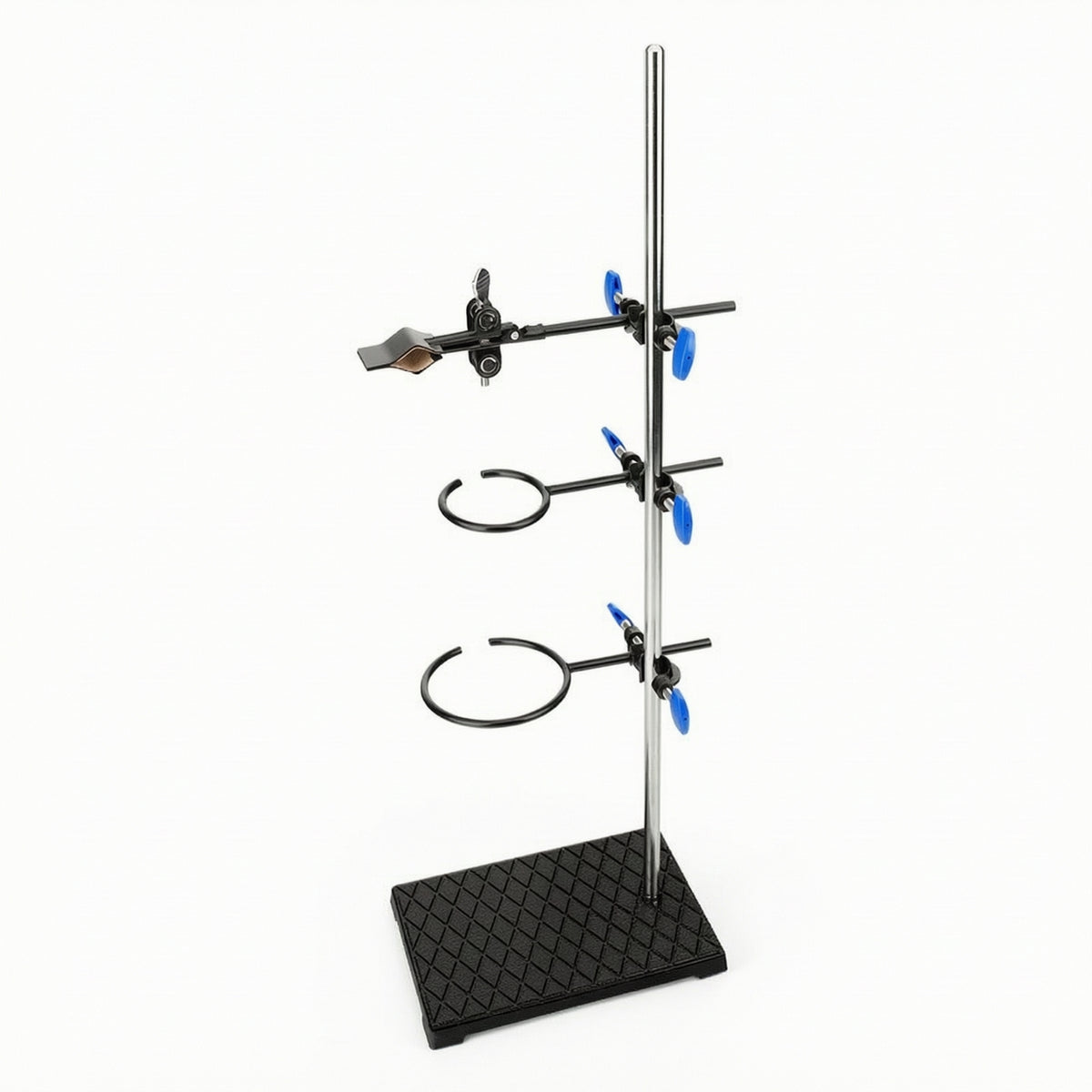 Iron Stand with Rings Retort Support Stand with Clamps Metalware Set Heavy Duty for Teachers