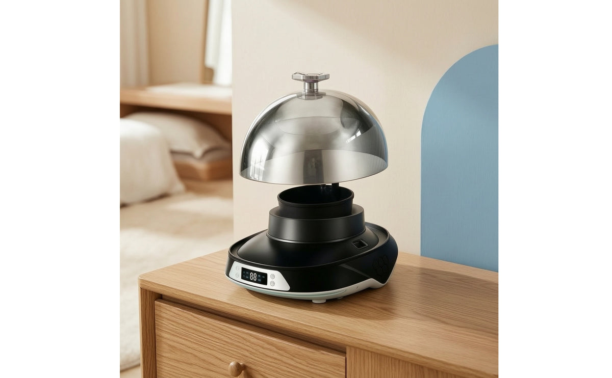 Multi-Functional Steam Hat Care Machine Countertop Hat Care Machine with Transparent Cover Compact Cap Cleaner with Safeguard Cover Multifunction for Home