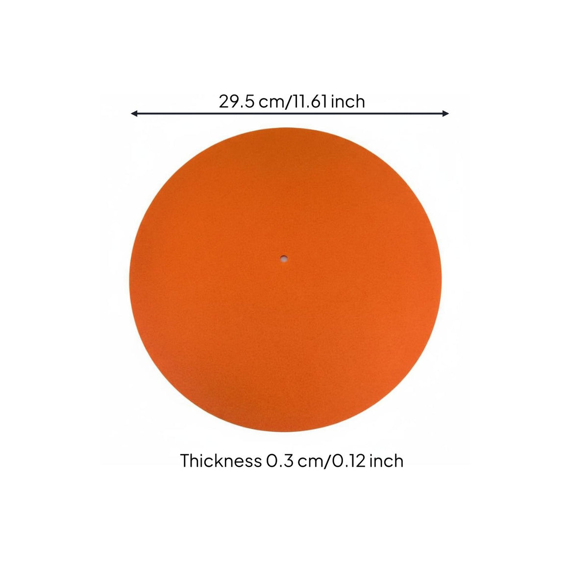 Vibration Damping LP Vinyl Player Mat Improves Sound Quality Felt Turntable Slipmat Universal Fit Vinyl Player Pad Easy Installation for Audiophiles, DJs, DJ Booth