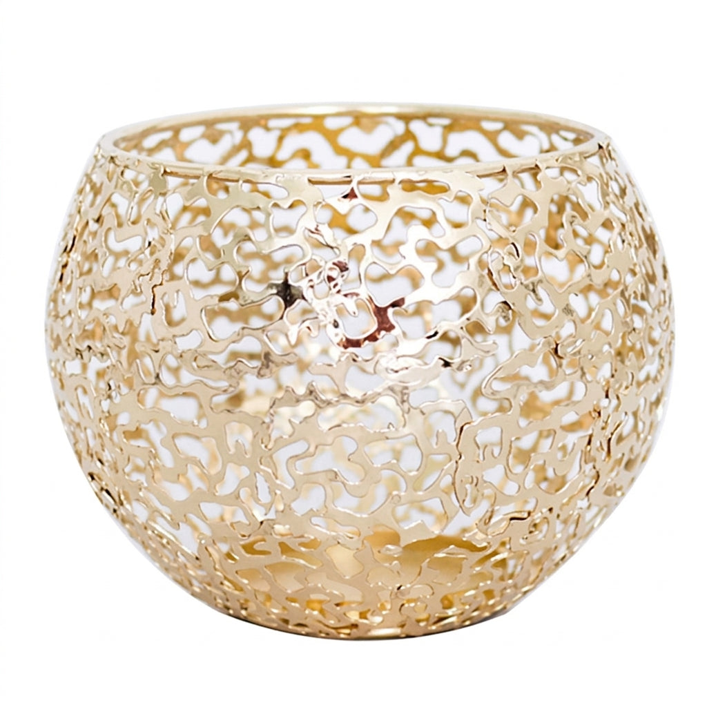 Gold Metal Candle Holder, Modern Minimalist Style
