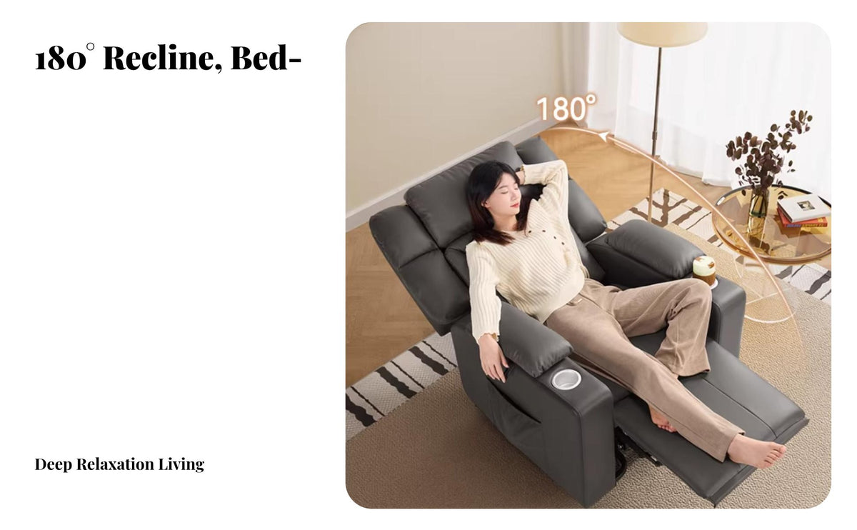 Multi-Functional Electric elevate Recliner weightless posture Position electric elevation Chair Ergonomic Design Single Sofa Universal Serial Bus Charging Port for Seniors, Elderly, People with Mobility Issues, Living Room, Relaxation, Bedroom, perusing