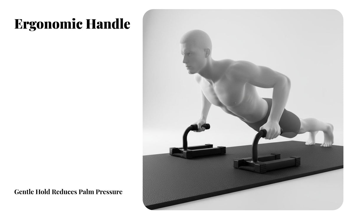 2 Pieces Press-up Stands Non-Slip Press-up Stands Floor Exercise Stands Reduces Wrist Strain Fitness Equipment Comfortable