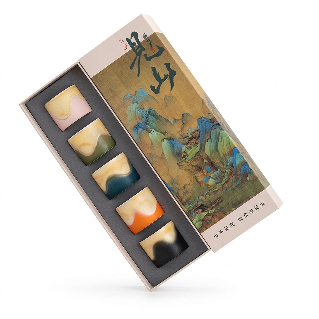 Japanese Ceramic Tea Set, New Chinese Style