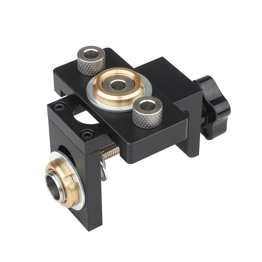 Woodworking Three-in-One Hole Positioning Tool Round Dowel 08350 Two-in-One Woodworking Tool Panel Furniture Drilling