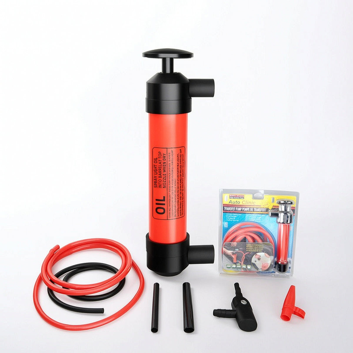 Portable Automotive Fluid Extractor Pump Nonleak Manual Fluid Extractor Airtight Oil Transfer Pump Chemical-Resistant for Garage
