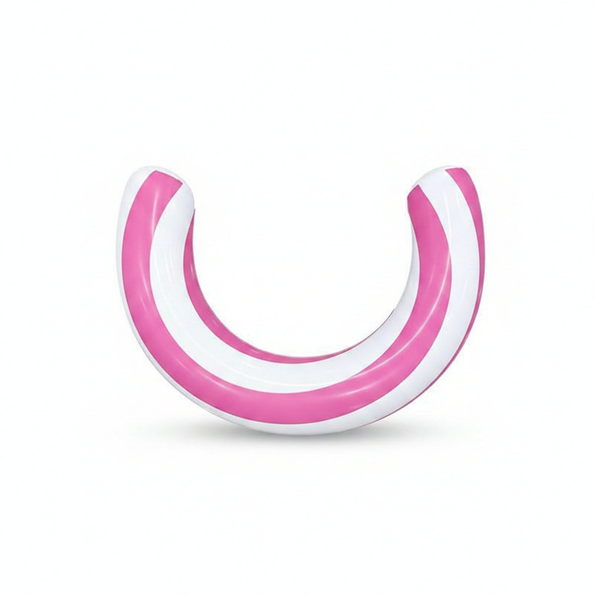 Striped Water Toy C-Shaped Floatage Water Lounger Hoop Air Air Inlet