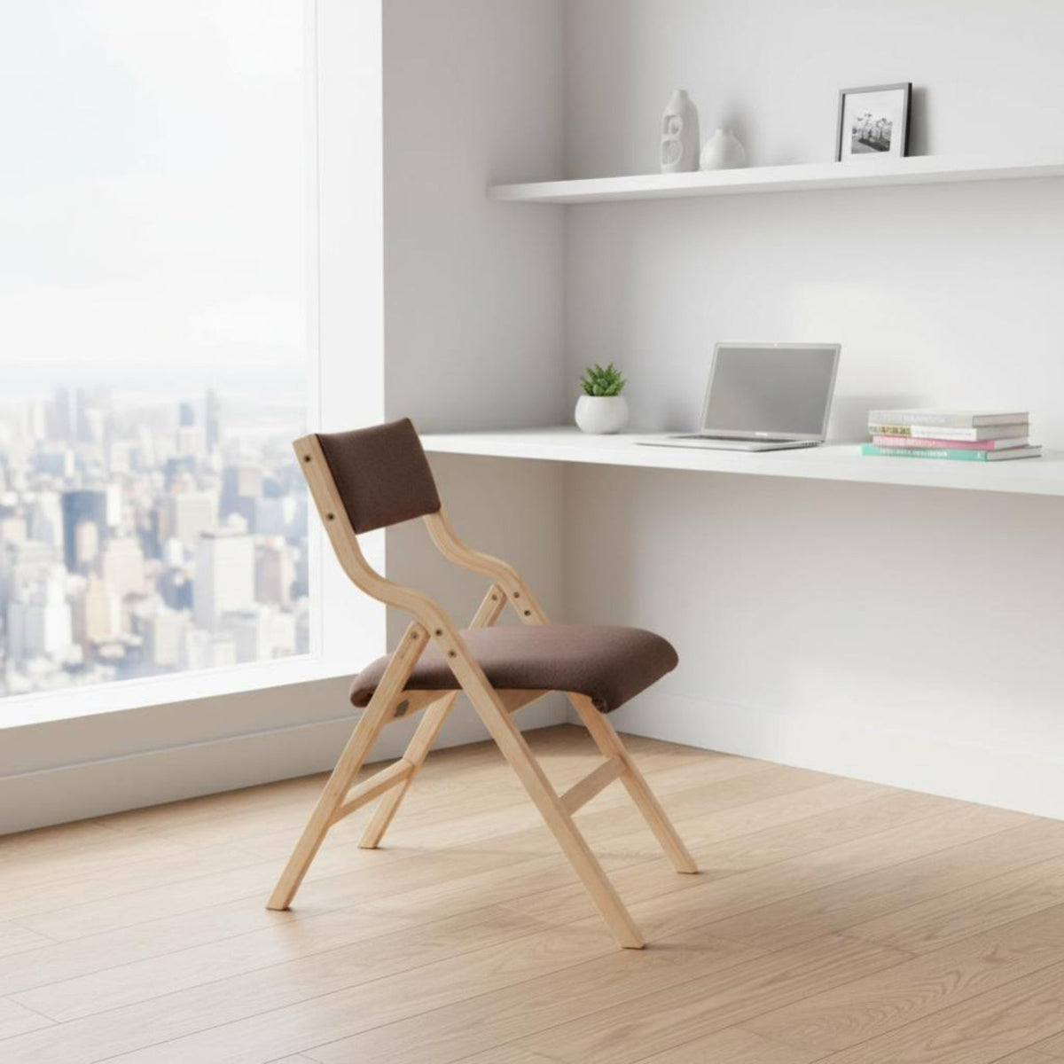 Wooden Folding Chair Easy to stow Padded Wooden Folding Chair for Event Hosts