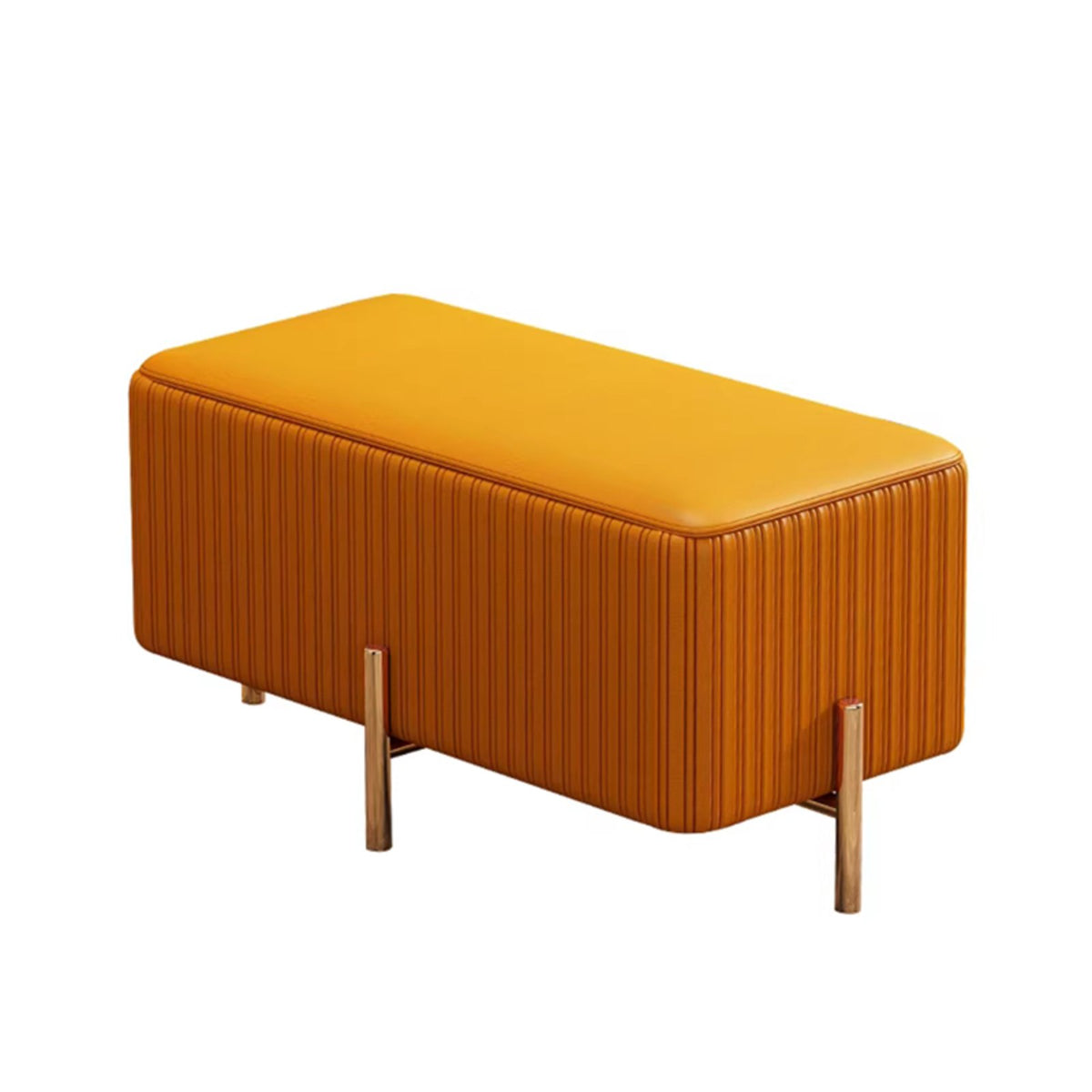 Rectangular End-of-Bed Stool Sturdy long-lasting Upholstered Bench Easy Assembly