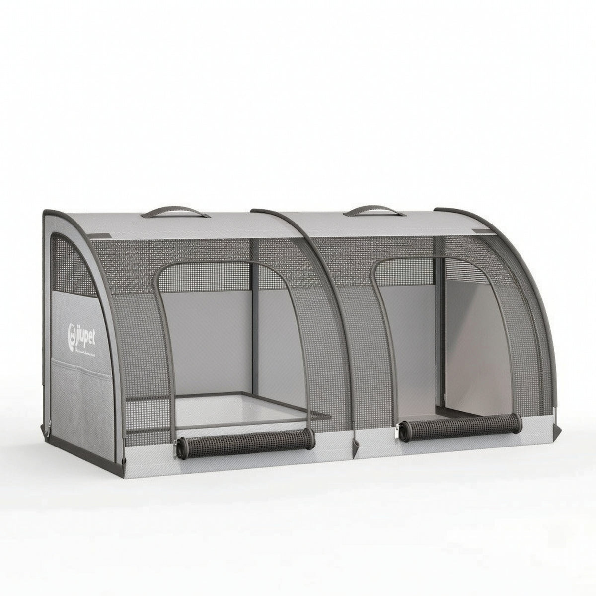 Pets Travel Dog Crates with Waste Tray Breathable Foldable Dog Crates Secure Car Kennel for Camping