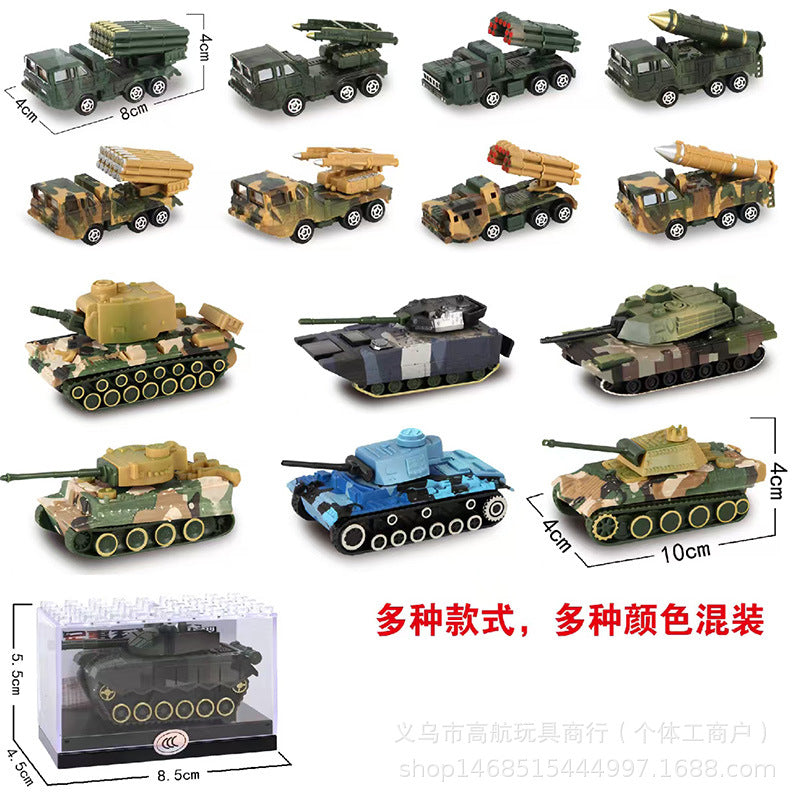 Tracked Missile Tank Toy for Boys Military Model