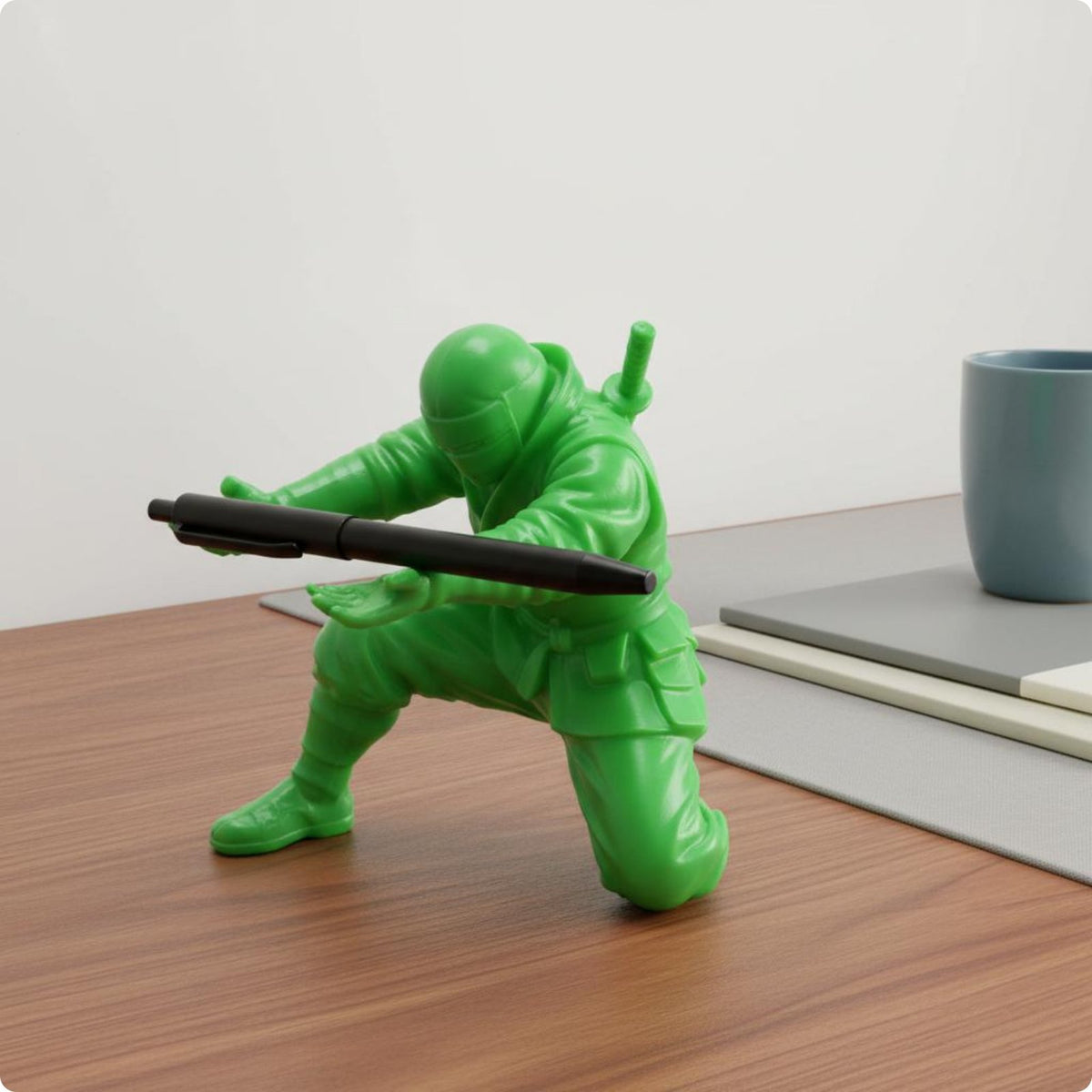Stealth Warrior Figurine Sculpted Details Crouching Stealth Warrior
